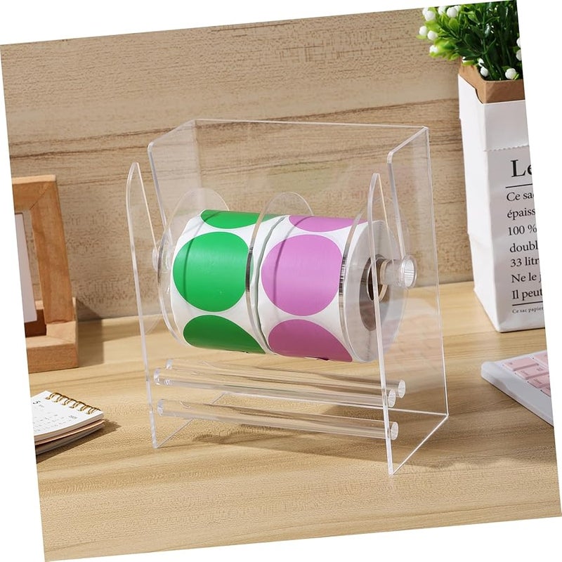 أداة قابلة للتعديل لتوزيع الملصقات يدويًا من الأكريليك الشفاف منظّم الملصقات - Image 5